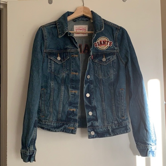 Levis Mlb Sf Giants Womens Denim Jacket 